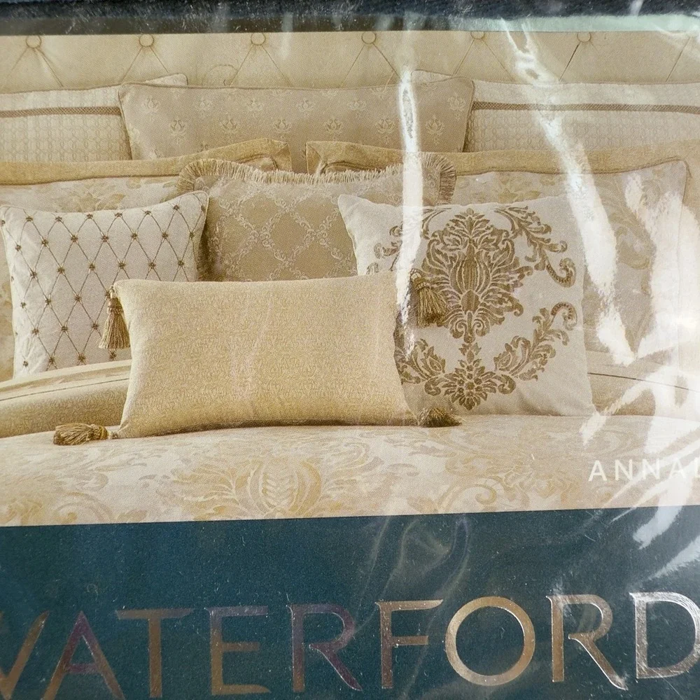 Waterford Annalise Gold Euro Sham 26 X 26 New‎